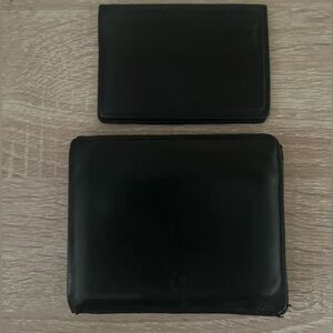 Montblanc Leather wallet w/ ID case